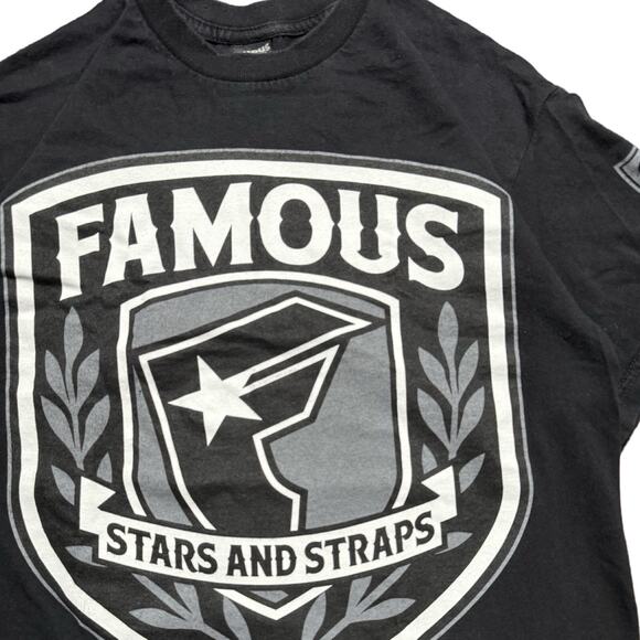 Famous Stars And Straps Men’s Black T Shirt Size Medium Y2K Streetwear Blink 182 - Picture 2 of 6